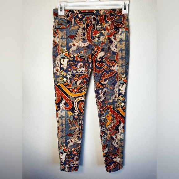 Peruvian Connection Sumatra Pants Abstract Multicolor Size 2 - Picture 2 of 7